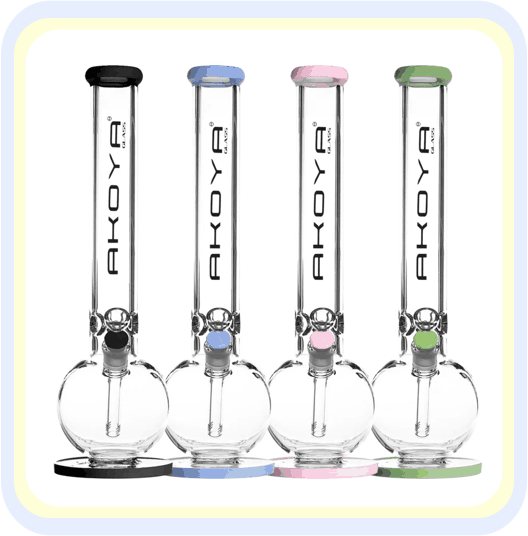 AKOYA GLASS 7MM WANDST�RKE GLASBONG