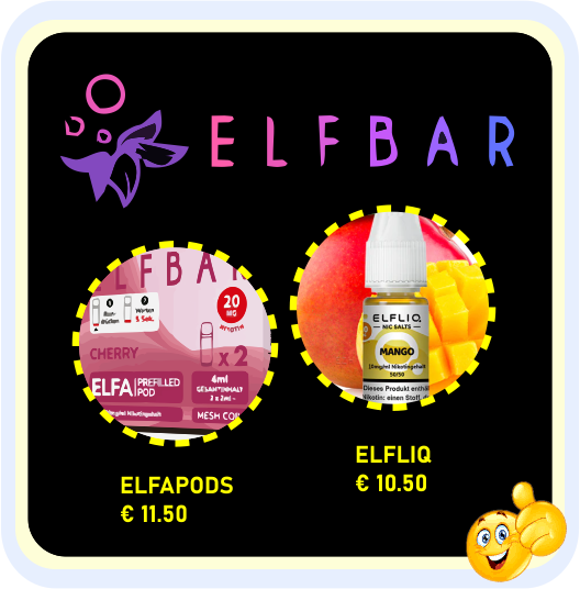 ELFBAR ELFA PODS PREFILLED ELFLIQ MIT PREISEN ELFBAR ELFA PODS PREFILLED ELFLIQ MIT PREISEN