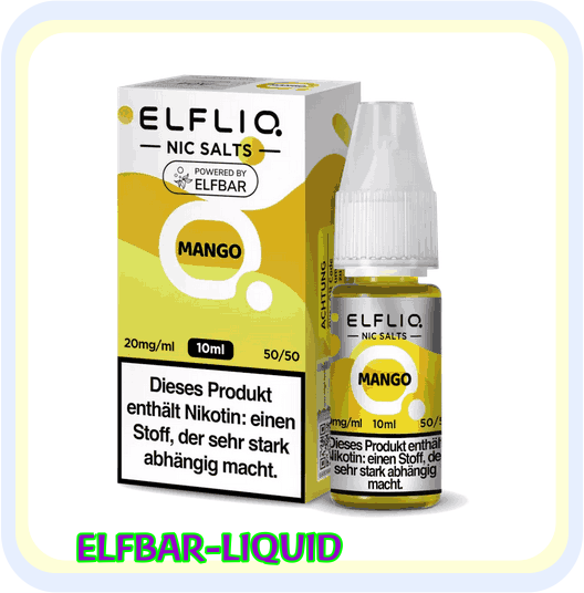 ELFLIQ MANGO DAS LECKERE LIQUID VON ELFBAR ELFLIQ MANGO DAS LECKERE LIQUID VON ELFBAR