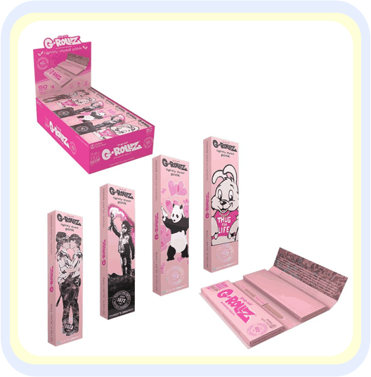 G ROLLZ PAPERS BANKSYS GRAFITTI LIGHTLY DYED PINK G ROLLZ PAPERS BANKSYS GRAFITTI LIGHTLY DYED PINK