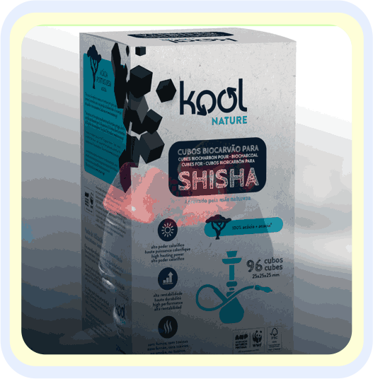 KOOL NATURE SHISHA KOHLE AUS AKAZIEN - 25x25mm - 1.2KG - 96 WÜEFEL KOOL NATURE SHISHA KOHLE AUS AKAZIEN - 25x25mm - 1.2KG - 96 WÜEFEL