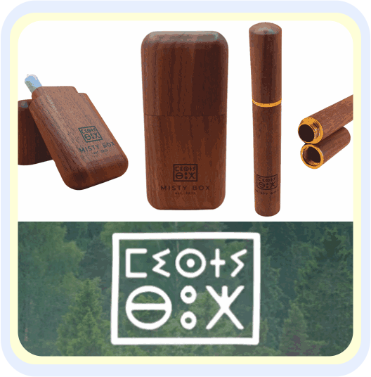 MISTY BOX PREMIUMPRODUKTE AUS WALNUSSHOLZ JOINT CASE JOINT TUBE