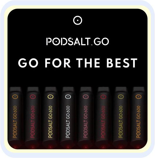 PODSALT GO FOR THE BEST - EINWG-E-ZIGARETTE VON POD SALT MIT 600 ZÜGEN - E-DAMPF PODSALT GO FOR THE BEST - EINWG-E-ZIGARETTE VON POD SALT MIT 600 ZÜGEN - E-DAMPF