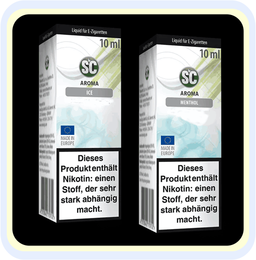SC LIQUID ICE UND MENTHOL- E-DAMPF SC LIQUID ICE UND MENTHOL- E-DAMPF