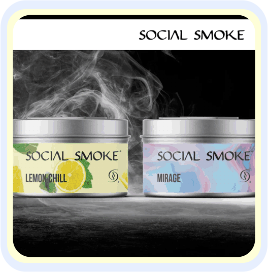 SOCIALSMOKE SHISHA TOBACCO HOOKAH